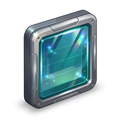 Glass window game material