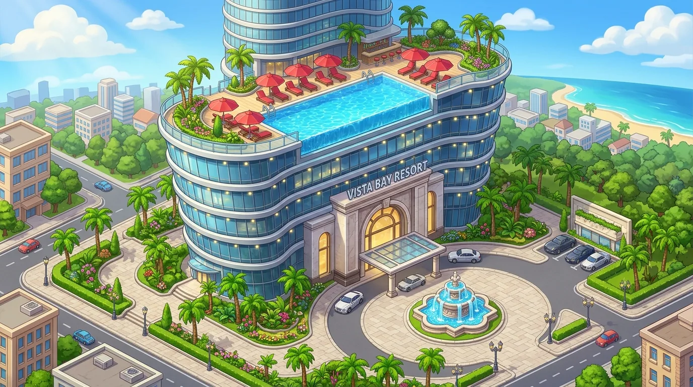 Vista Bay Resort in the Coastal Waterfront district